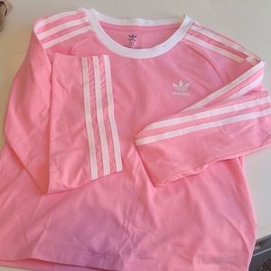 Girl's Addidas long sleeve crop top
